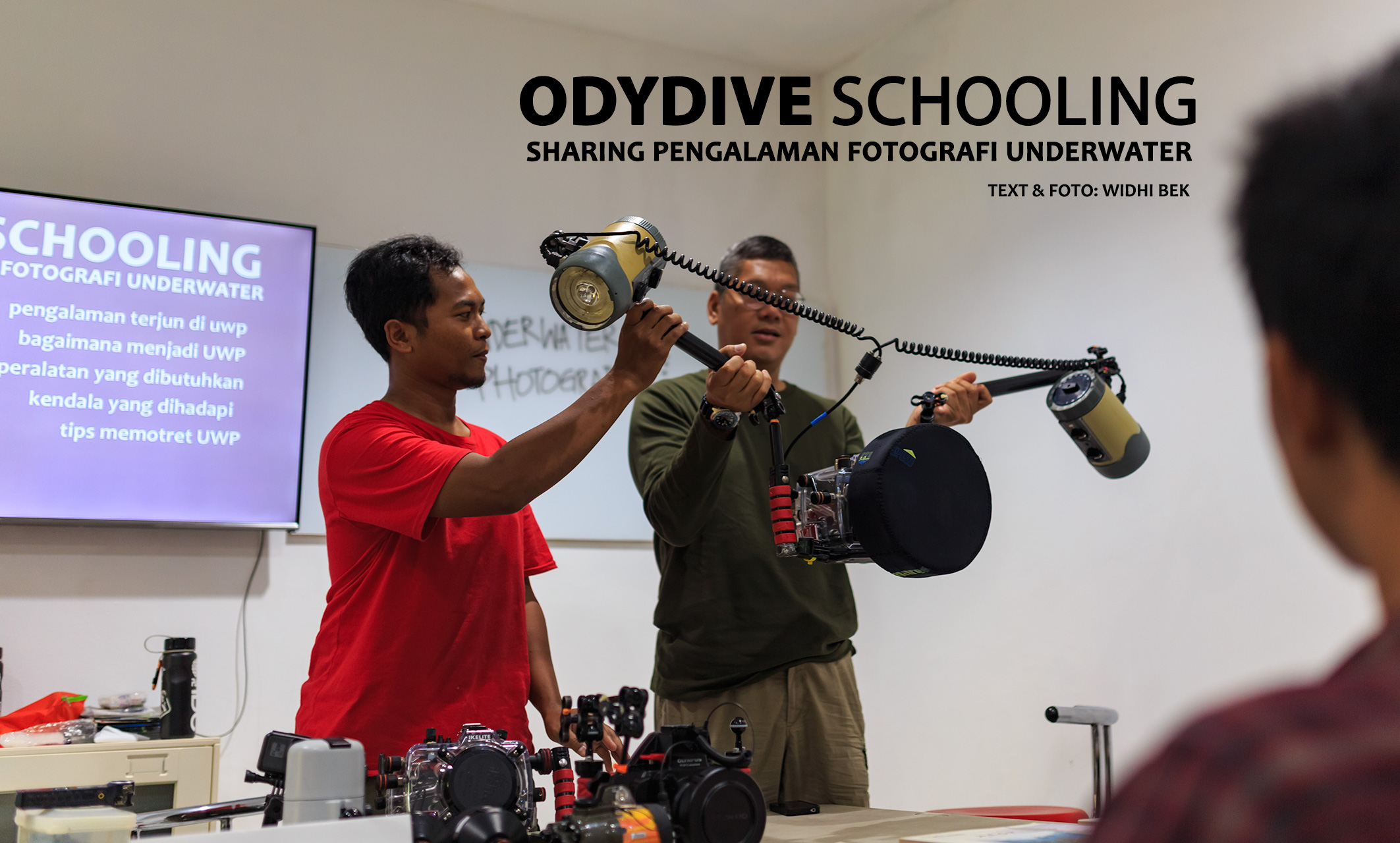 odydive schooling sharing pengalaman fotografi underwater